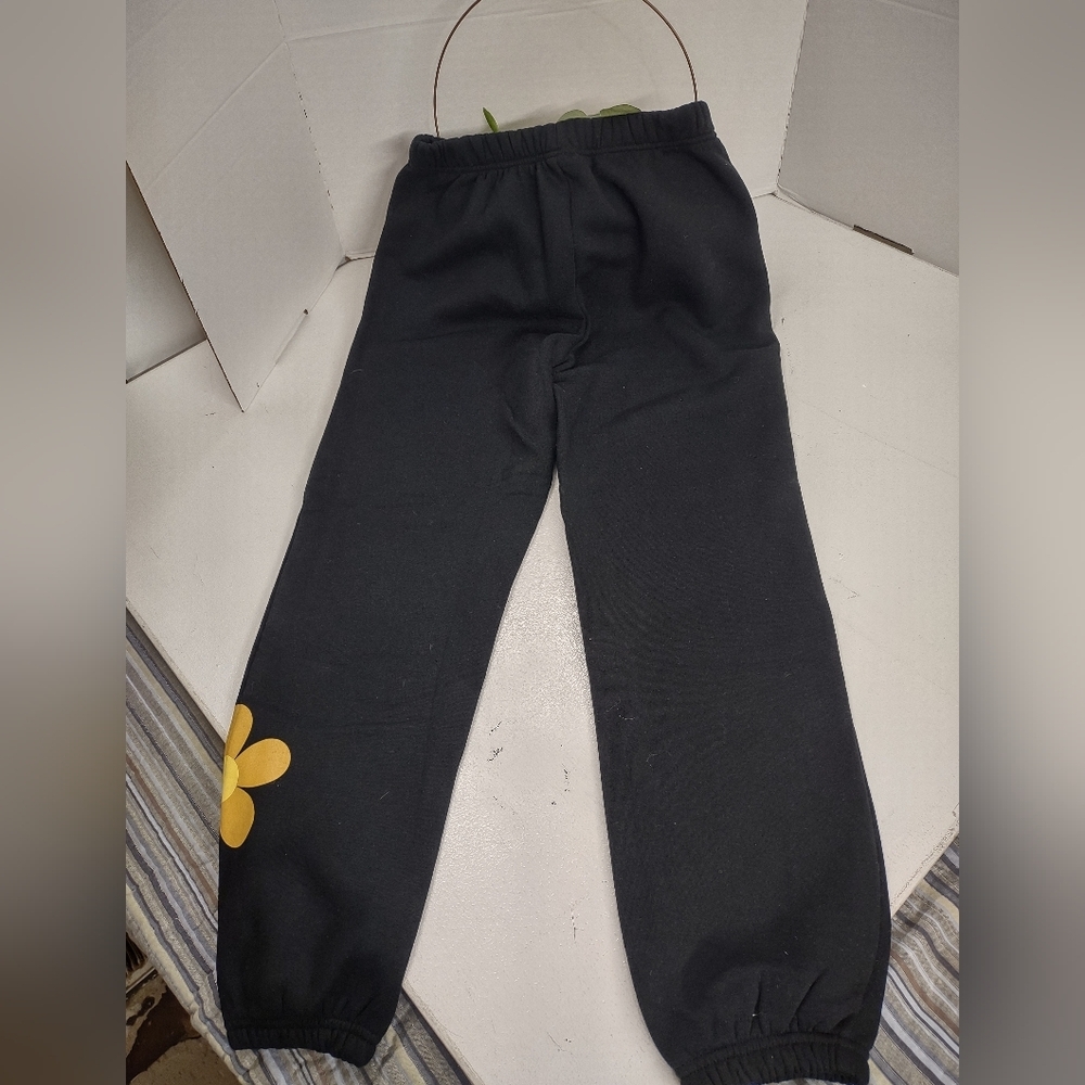 Wild Fable Black Joggers with Yellow Flower - Picture 2 of 4